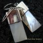 925 Silver Blue Sapphire & Shell Earrings ER-524-KT