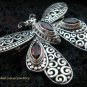 Sterling Silver & Garnet Butterfly Brooch BC-163-KT