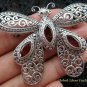 Sterling Silver & Garnet Butterfly Brooch BC-163-KT