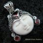 Sterling Silver & Garnet Goddess Pendant GDP-975-KT