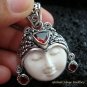 Sterling Silver & Garnet Goddess Pendant GDP-975-KT