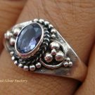 Sterling Silver Amethyst Gemstone Ring RI-285-KT