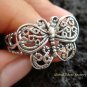 Sterling Silver Filigree Butterfly Ring SR-126-KT