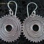 Sterling Silver Round Bali Design Earrings SE-148-KT