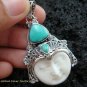 925 Silver & Turquoise Goddess Pendant GDP-938-PS