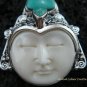 925 Silver & Turquoise Goddess Pendant GDP-938-PS