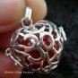 Sterling Silver Heart Harmony Ball Pendant HB-302-KT