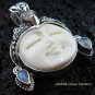 Sterling Silver Rainbow Moonstone Goddess Pendant GDP-972-KT