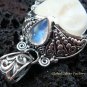 Sterling Silver Rainbow Moonstone Goddess Pendant GDP-972-KT
