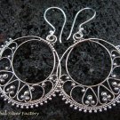 Sterling Silver Round Bali Earrings SE-149-KT