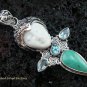 925 Silver & Turquoise Goddess Pendant GDP-937-PS