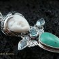 925 Silver & Turquoise Goddess Pendant GDP-937-PS