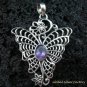 925 Silver & Amethyst Butterfly Pendant SP-467-KT