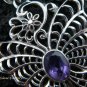 925 Silver & Amethyst Butterfly Pendant SP-467-KT