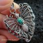 925 Silver & Turquoise Butterfly Pendant SP-464-KT