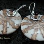 925 Silver Garnet & Shell Earrings ER-539-KT