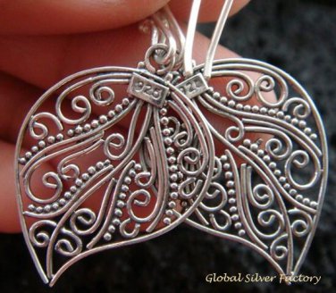 Sterling Silver Bali Filigree Earrings SE-145-KT