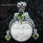Sterling Silver Peridot Goddess Pendant GDP-973-KT