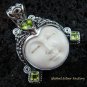 Sterling Silver Peridot Goddess Pendant GDP-973-KT