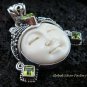 Sterling Silver Peridot Goddess Pendant GDP-973-KT