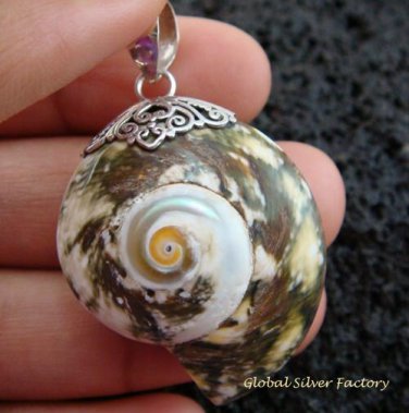 Sterling Silver Shell Pendant SP-460-KT