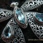 925 Silver & Blue Topaz Butterfly Brooch BC-161-KT