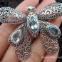 925 Silver & Blue Topaz Butterfly Brooch BC-161-KT