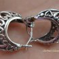 Sterling Silver Heart Design Hoop Earrings SE-150-KT
