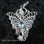 925 Silver & Blue Topaz Butterfly Pendant SP-466-KT