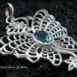 925 Silver & Blue Topaz Butterfly Pendant SP-466-KT