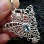 925 Silver & Blue Topaz Butterfly Pendant SP-466-KT