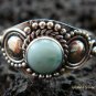 Sterling Silver Larimar Gemstone Ring RI-282-KT