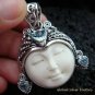 Sterling Silver Blue Topaz Goddess Pendant GDP-971-KT
