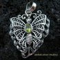 925 Silver & Peridot Butterfly Pendant SP-462-KT