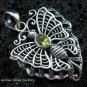 925 Silver & Peridot Butterfly Pendant SP-462-KT