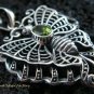 925 Silver & Peridot Butterfly Pendant SP-462-KT