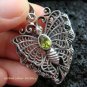 925 Silver & Peridot Butterfly Pendant SP-462-KT