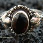 Sterling Silver Garnet Gemstone Ring RI-279-KT
