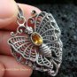 925 Silver & Citrine Butterfly Pendant SP-463-KT