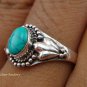 Sterling Silver Turquoise Gemstone Ring RI-278-KT
