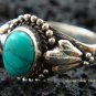 Sterling Silver Turquoise Gemstone Ring RI-278-KT