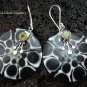 925 Silver Peridot & Shell Earrings ER-545-KT
