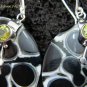 925 Silver Peridot & Shell Earrings ER-545-KT