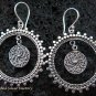 Sterling Silver Round Filigree Earrings SE-146-KT