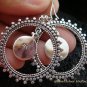 Sterling Silver Round Filigree Earrings SE-146-KT