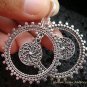 Sterling Silver Round Filigree Earrings SE-146-KT