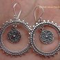 Sterling Silver Round Filigree Earrings SE-146-KT