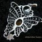 925 Silver & Citrine Butterfly Pendant SP-468-KT