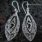 Sterling Silver Ornate Design Earrings SE-144-KT