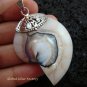 Sterling Silver White Nautilus Shell Pendant SP-459-KT